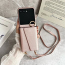 Motorola Razr Ultra crossbody leather case
