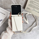 Motorola Razr Ultra leather case strap detail