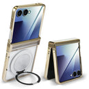 Motorola Razr Ultra CD Vein Rotating Kickstand Magnetic Case - Gold