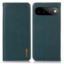 Google Pixel 11 Pro XL leather wallet case green front