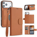 iPhone 18 Pro Leather Wallet Case Brown