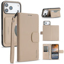 iPhone 18 Pro Leather Wallet Case Apricot