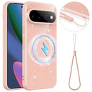 Google Pixel 11 magnetic glitter case pink