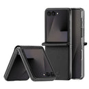 Samsung Galaxy Z Flip8 Leather Back Case - Black