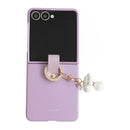 Galaxy Z Flip 8 Ultra-Slim Pearl Pendant Case Purple