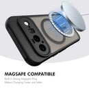 Google Pixel 11 Pro XL Magnetic Case with Tempered Glass — Matte Ultrasonic Unlock (Black)