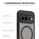 Google Pixel 11 Pro XL Magnetic Case with Tempered Glass — Matte Ultrasonic Unlock (Black)