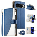 Google Pixel 11 Pro XL Leather Wallet Case Dark Blue