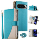 Google Pixel 11 Pro XL Leather Wallet Case Lake Blue