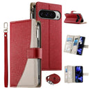 Google Pixel 11 Pro XL Leather Wallet Case Red