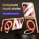 Samsung Galaxy Z Flip 8 Ring Kickstand Case with Tempered Glass
