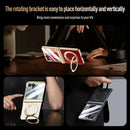 Samsung Galaxy Z Flip 8 Ring Kickstand Case with Tempered Glass