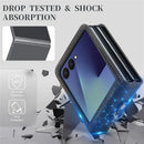Samsung Galaxy Z Flip8 Matte Leather Folding Case with Hand Strap