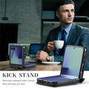 Samsung Galaxy Z Flip8 Matte Leather Folding Case with Hand Strap