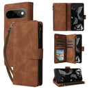 Google Pixel 11 Pro XL Zipper Wallet Case Brown