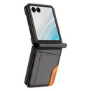 Samsung Galaxy Z Flip 8 Leather Card-Slot Back Case