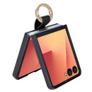 Samsung Galaxy Z Flip 8 Quilted Leather Case with Ring Holder