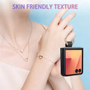 Samsung Galaxy Z Flip 8 Quilted Leather Case with Ring Holder