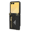 Samsung Galaxy Z Flip 8 Zipper Wallet Case with Shoulder Strap