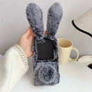 Samsung Galaxy Z Flip 8 Winter Plush Bunny Ears Case
