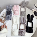 Samsung Galaxy Z Flip 8 Winter Plush Bunny Ears Case