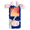 Samsung Galaxy Z Flip 8 Plush Cow Case - Blue