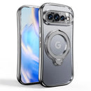 Google Pixel 11 Pro XL Rotating Kickstand Electroplated Case Silver