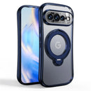 Google Pixel 11 Pro XL Rotating Kickstand Electroplated Case Dark Blue