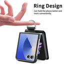 Samsung Galaxy Z Flip 8 Card Holder Kickstand Case with Finger Ring