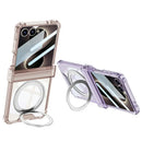 Samsung Galaxy Z Flip 8 Magnetic Airbag Kickstand Clear Case