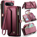 Pixel 11 Pro XL Wallet Case Wine Red