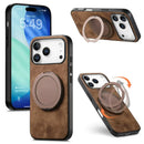 iPhone 18 Pro Max Leather Kickstand Case detail