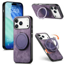 iPhone 18 Pro Max Leather Kickstand Case detail