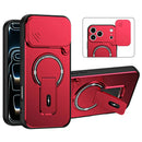 iPhone 18 Pro Max Camera Cover Kickstand Case Red