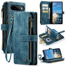 Google Pixel 11 Pro XL Zipper Wallet Case Blue