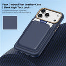 iPhone 18 Pro Leather Card Holder Case Grey