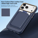 iPhone 18 Pro Max Leather Card Holder Case Grey