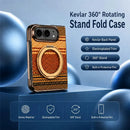 iPhone Ultra Fold Leather Case with Kickstand for the Foldable iPhone - back view