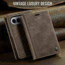 iPhone Ultra Fold Leather Case with Kickstand for iPhone Fold - back view