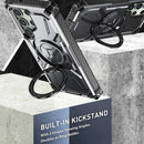 Galaxy S23 Ultra ring kickstand case standing hands free in landscape on a flat surface