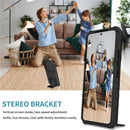 Galaxy S22 case stand in vertical and horizontal screen mode for streaming and chat