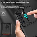 Galaxy S22 case sliding lens cover housing without gaps, easy to slide but not loose