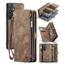Galaxy A25 Wallet Case brown leather