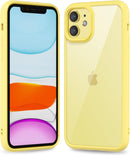 iPhone 16 Pro Transparent Hybrid Hard Shell Plastic & Soft Silicone Rubber Bumper