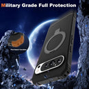 Google Pixel 9 Pro XL Case Build - in Ring Stand Shockproof Anti - Slip Protective Phone Case Black