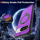 Google Pixel 9 Pro XL Case Build - in Ring Stand Shockproof Anti - Slip Protective Phone Case Black