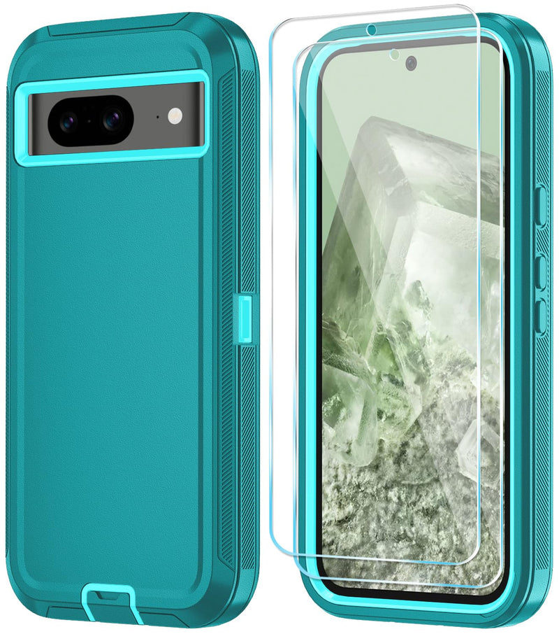Qinmay Phone Case for Google Pixel 10 Pro XL Case with HD Screen Protector, Heavy Duty Shockproof & Dropproof 3-Layer Cover Phone Case (WineRedPink, for Pixel 10 Pro XL)