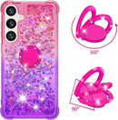 Samsung Galaxy S25 Plus Glitter Kickstand Gradient Quicksand Cover