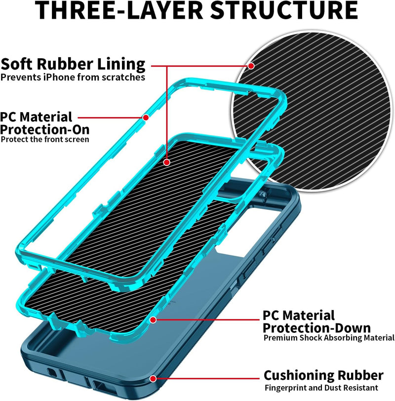 Samsung Galaxy S25 Plus/S24 Plus Shockproof 3 - Layer Protection Cover - Gorilla Cases