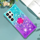 Samsung Galaxy S25 Plus Glitter Kickstand Gradient Quicksand Cover